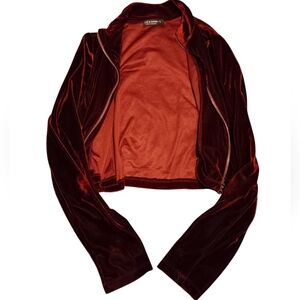 Maroon Cropped Jacket